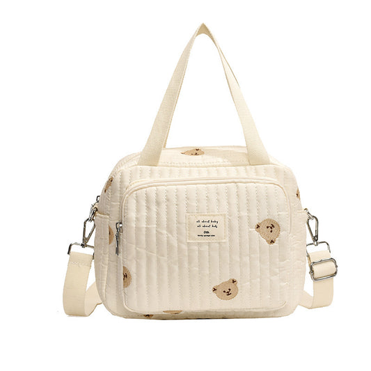 sac à langer femme blanc grande capacité tote bag maman