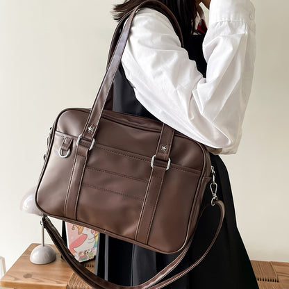 Sac crossbody PU noir triple bretelle Tatiana Vogalia Paris