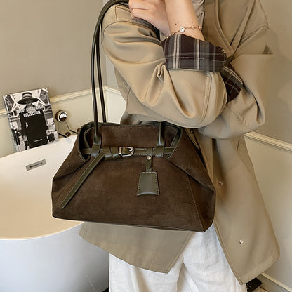 Tote bag suède café