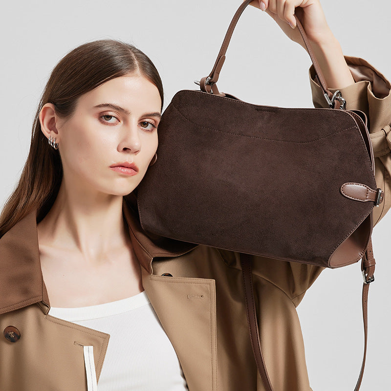 Sac daim cerf marron mat