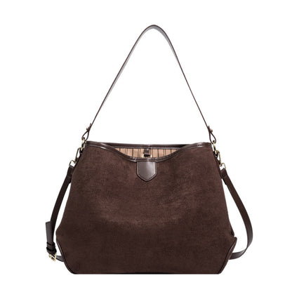 Tote bag cuir souple maté noir vintage