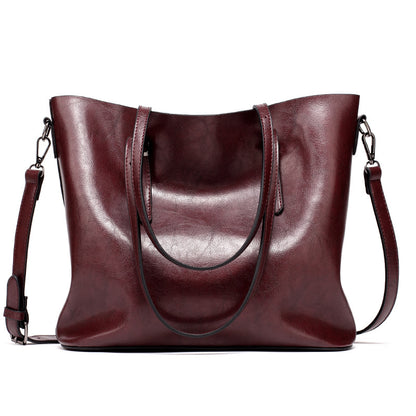 Tote bag cuir huilé vue intérieure