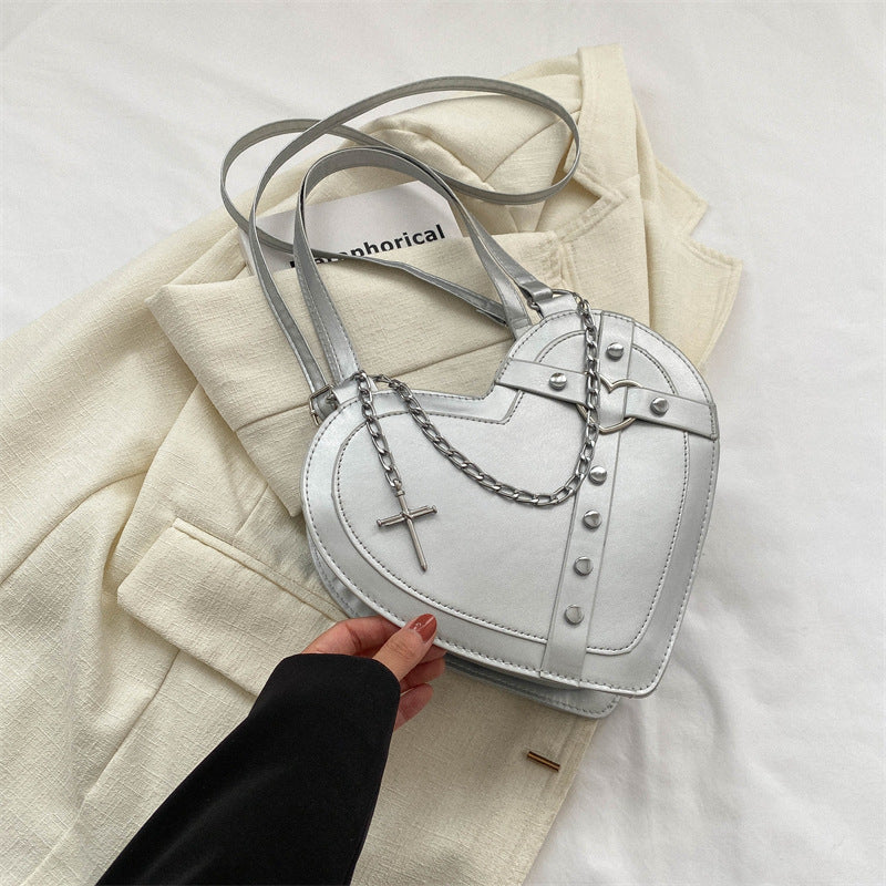 Mini sac cœur coréen détail
