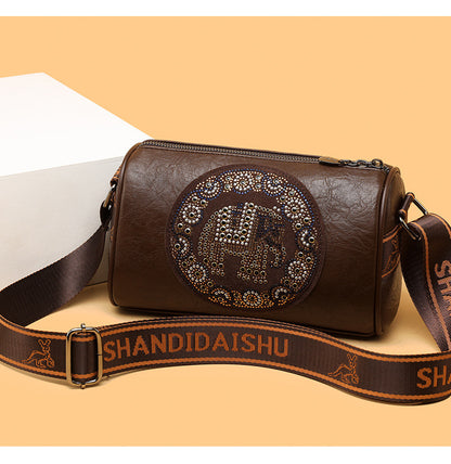 Sac à Bandoulière Style Diamant Coloré avec Paillettes