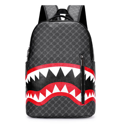 Sac à dos Shark homme 3 styles disponibles, grande capacité 55L PU imperméable street trend


