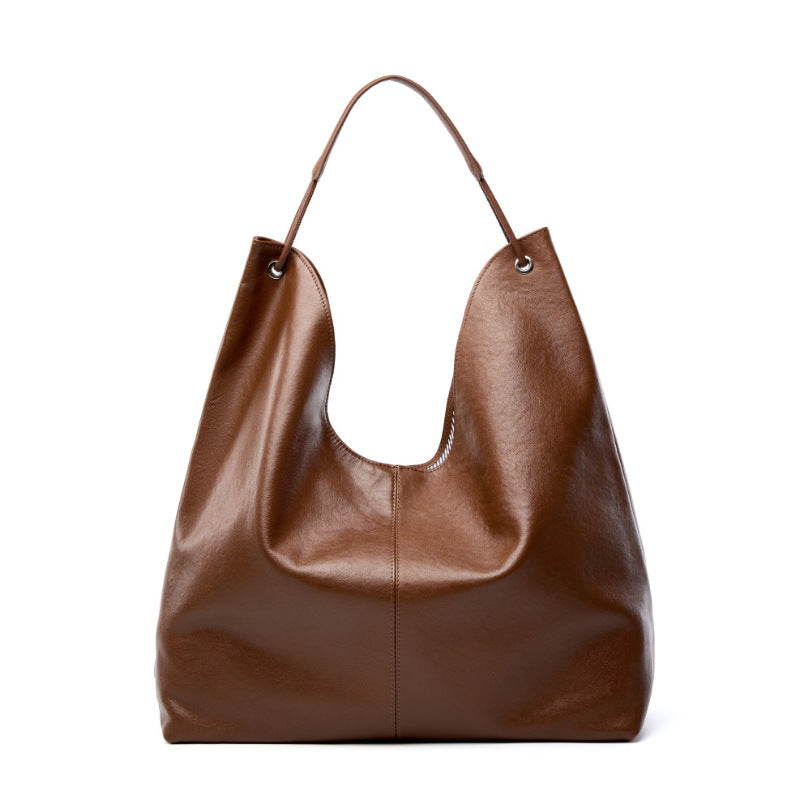 Sac Cabas Cuir Véritable Femme - Grand Sac à Main Travail