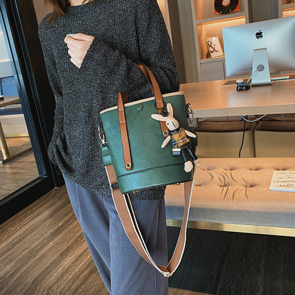 Sac seau messenger bleu