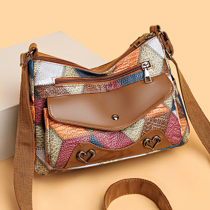Women's Retro Patchwork Shoulder Bag - Bohemian Chic Style 2025