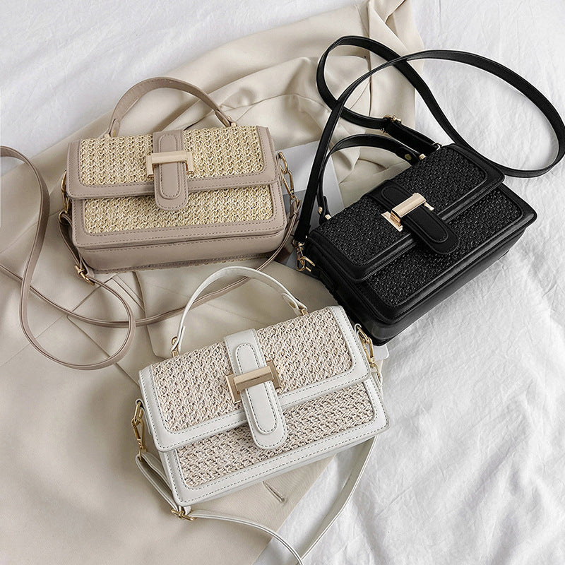 Sac tressé casual vue face