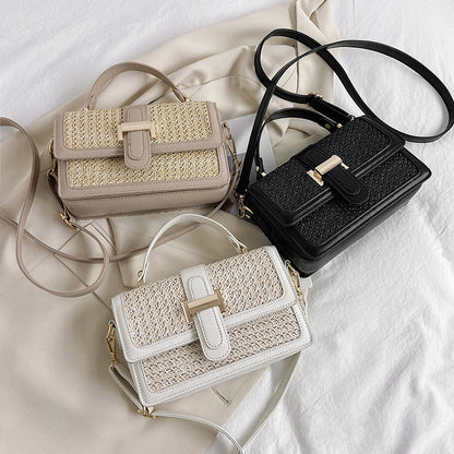 Sac tressé casual vue face