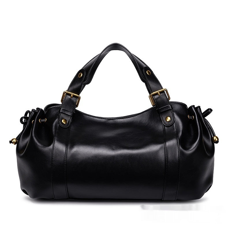Tote bag noir PU 40x14x25