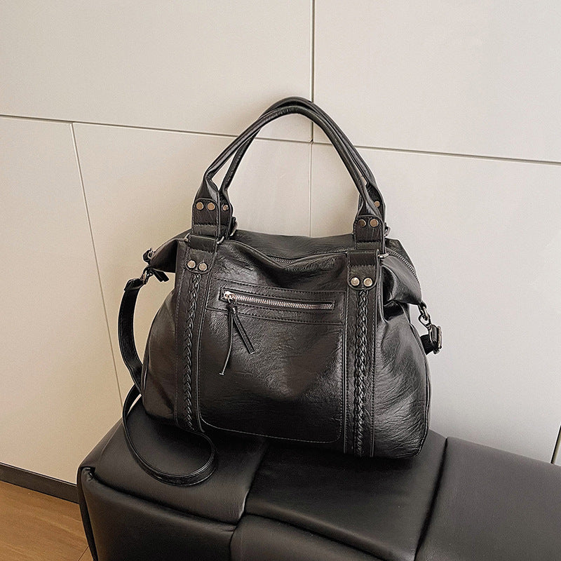 Sac crossbody café rétro