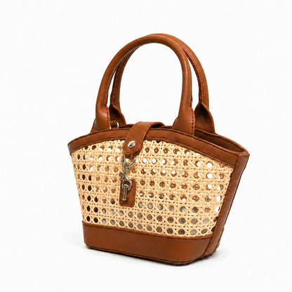 Wren Rotin sac rotin noir artisanal