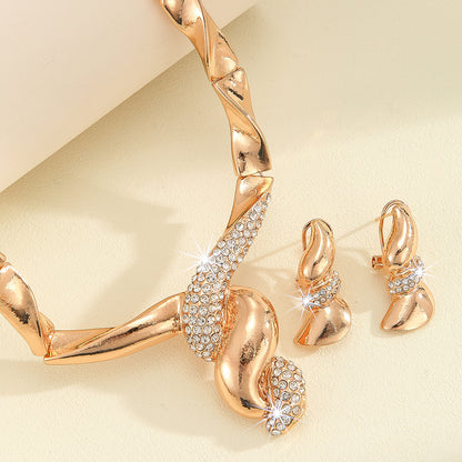 Parure Bijoux Femme Collier Boucles d'Oreilles