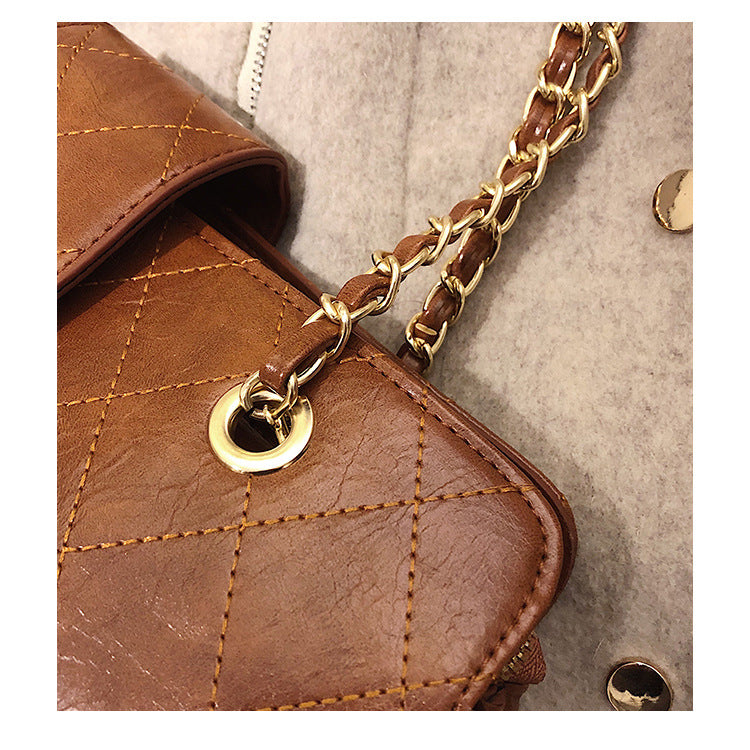 Sac messenger casual marron