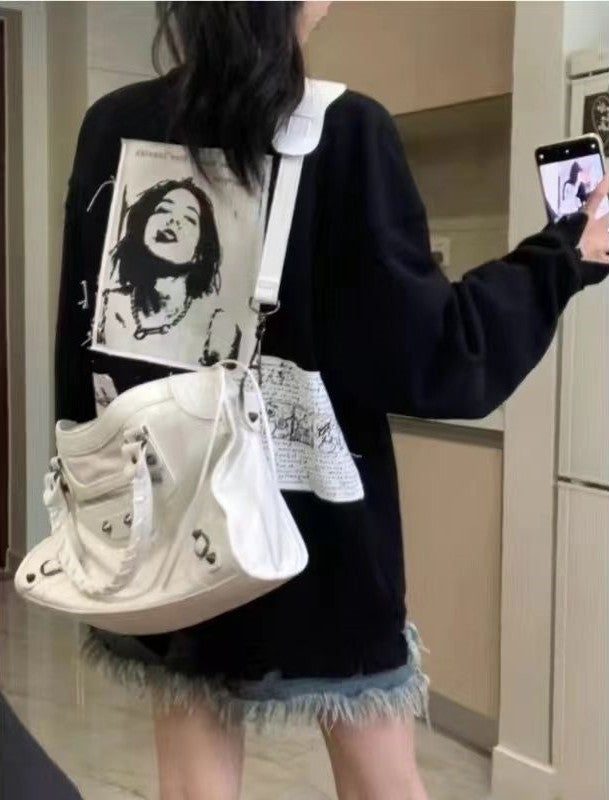 Sac à bandoulière en cuir véritable pour femme - Vogalia