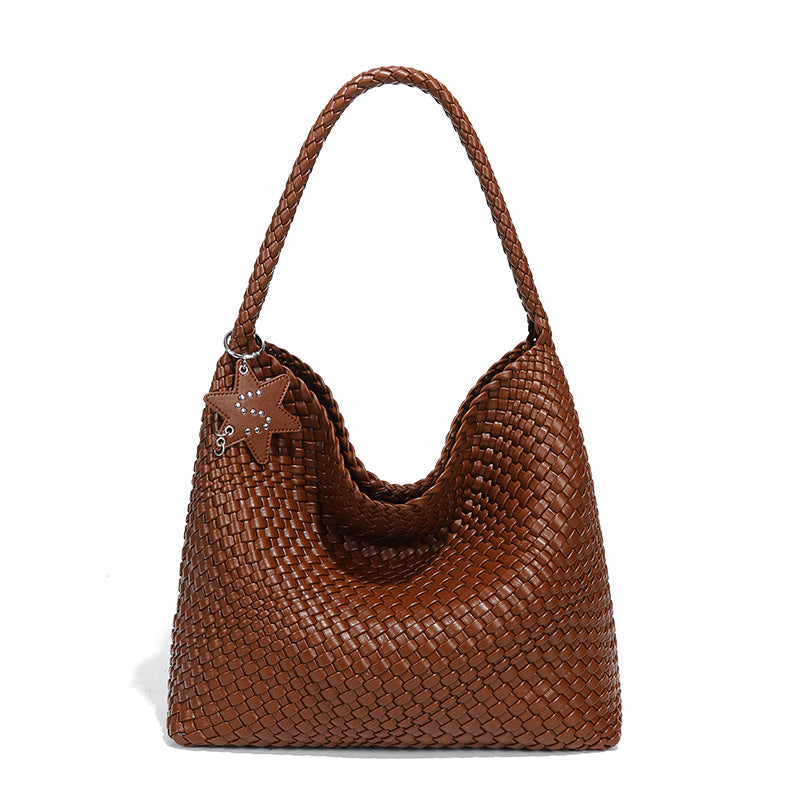 Sac épaule tissé niche vert avocat Tatiana Vogalia Paris