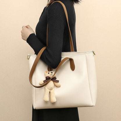 Sac cuir marron avec motif