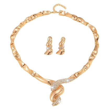 Parure Bijoux Femme Collier Boucles d'Oreilles