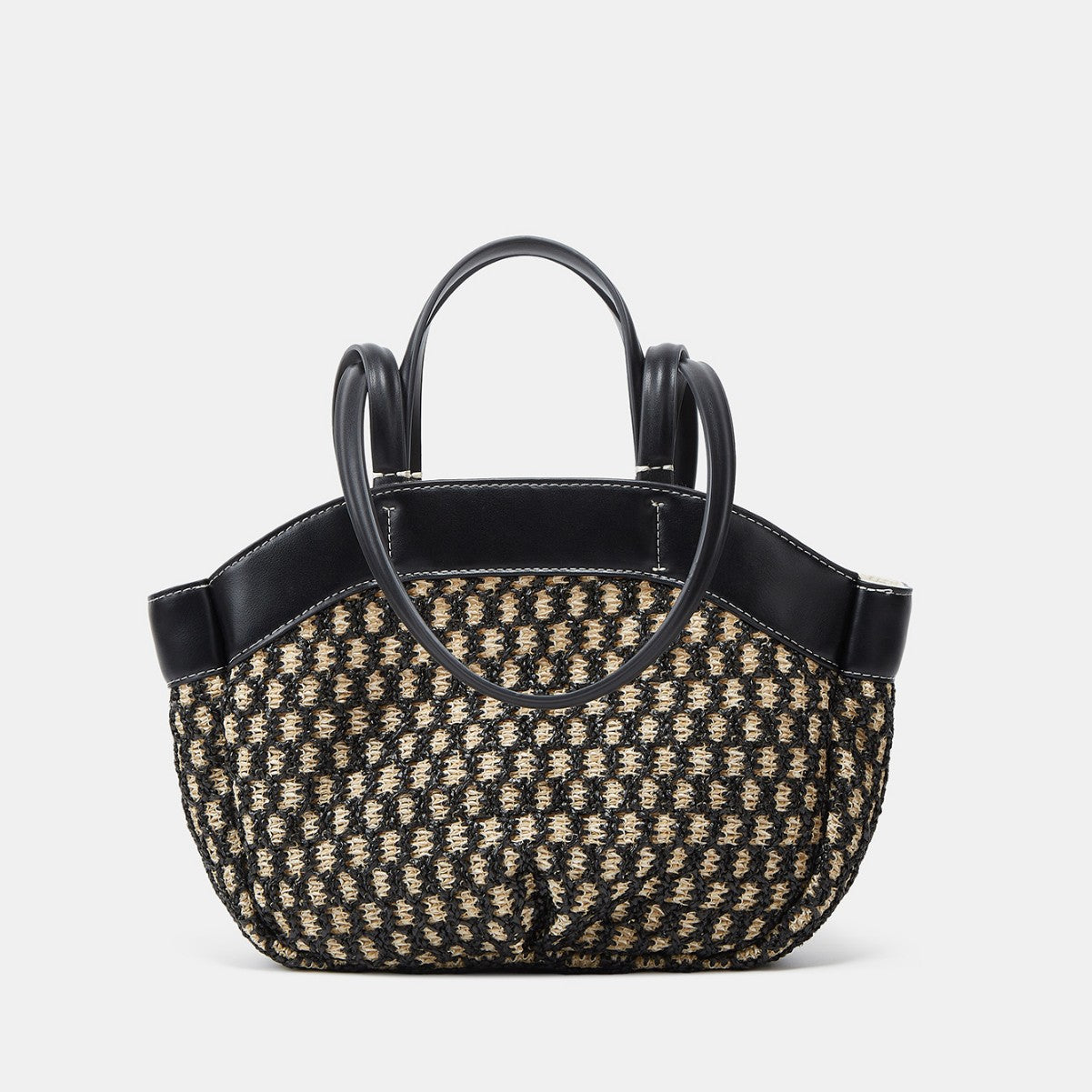 Tote bag tressé paille vue intérieure