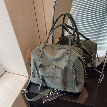 Sac texturé rétro vue face
