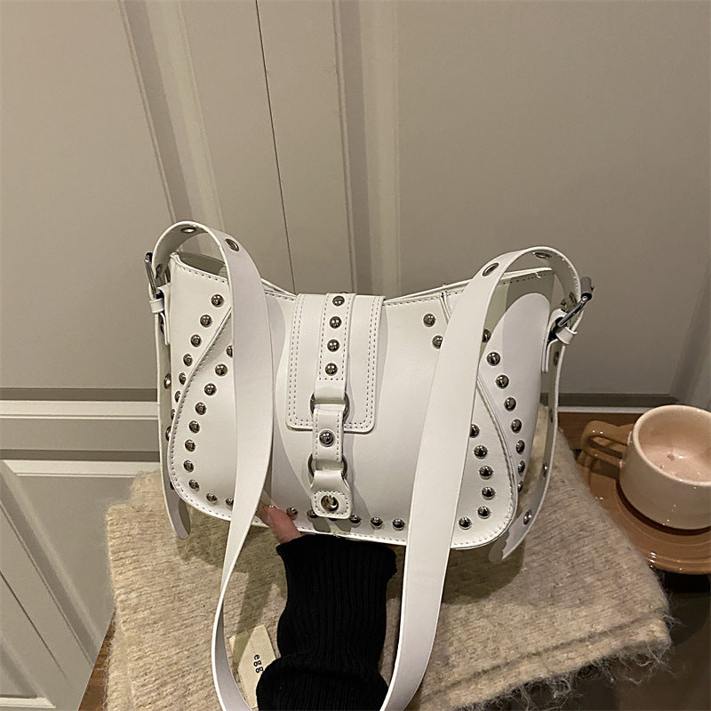 Sac commuter underarm clous blanc