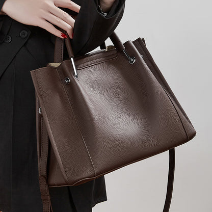 Sac à main cuir gris éléphant