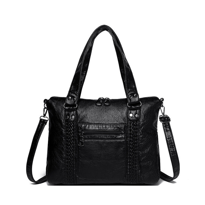 Sac Messager Rétro Femme Bandoulière Style Moto en PU