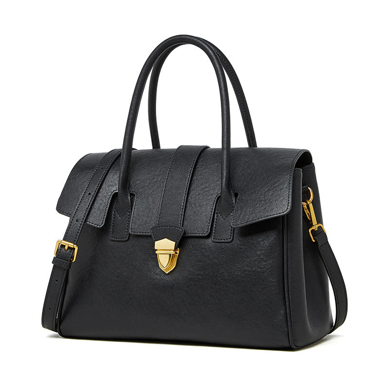 Sac commuter cuir gris haut de gamme