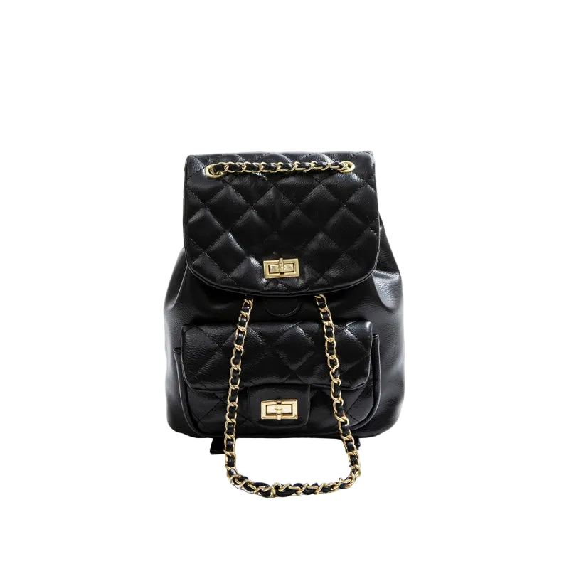 Sac dos casual niche beige texturé