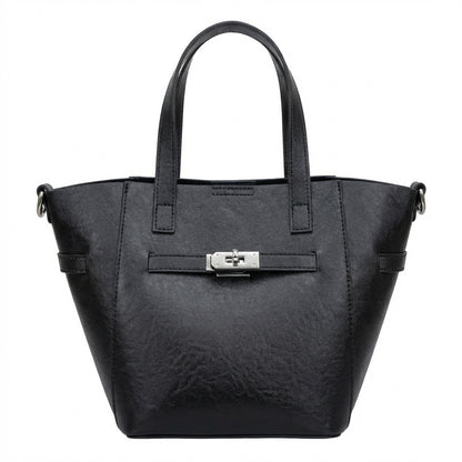 Sac panier cuir vachette végétal noir
