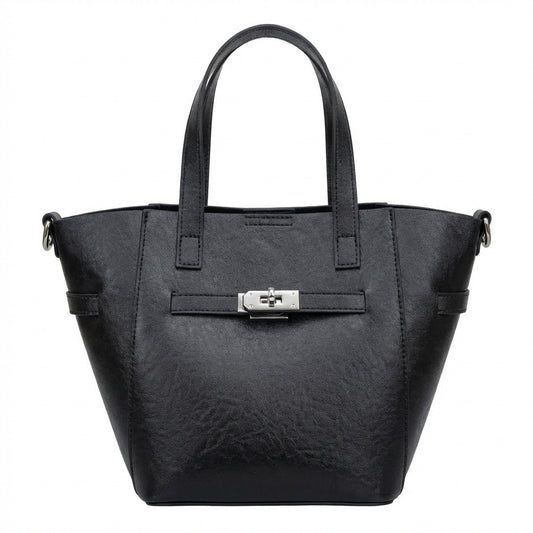 Sac panier cuir vachette végétal noir