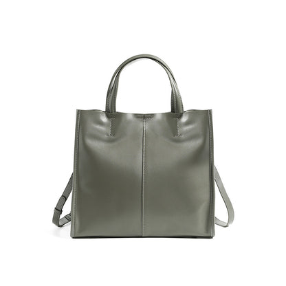 Sac à main cuir vachette gris appliqué