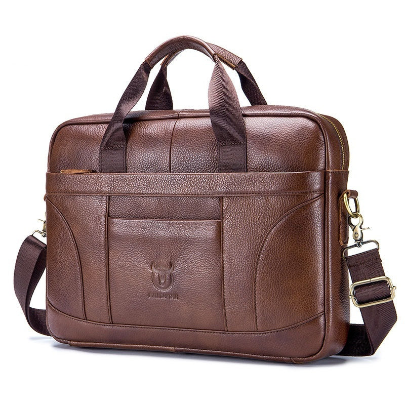 Naïs serviette marron cuir business