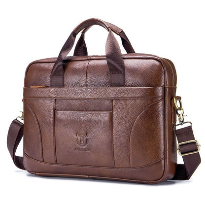 Naïs serviette marron cuir business