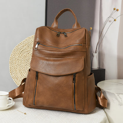 Sac à dos rétro en PU pour femmes - Élégance et style à porter au quotidien - Vogalia