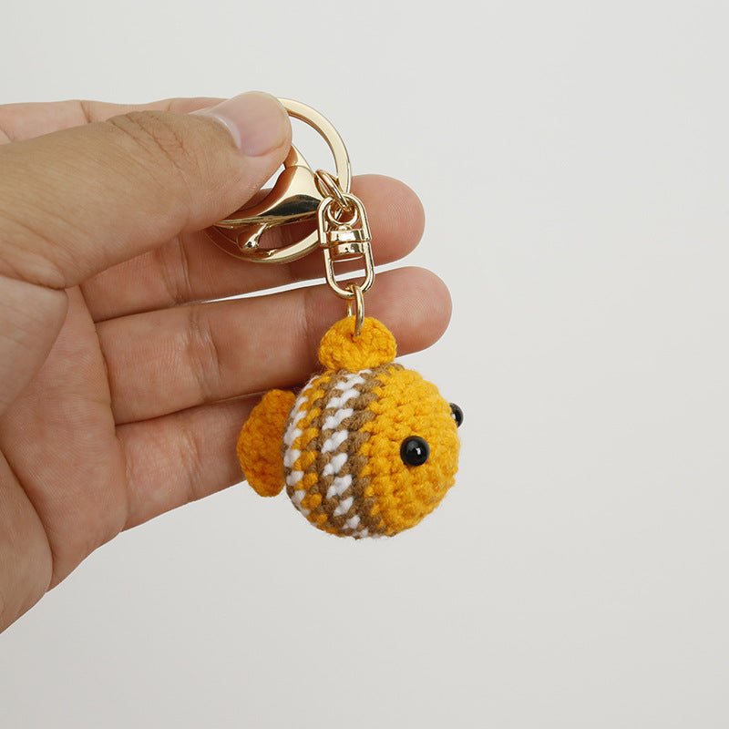 Poisson clown crocheté détail