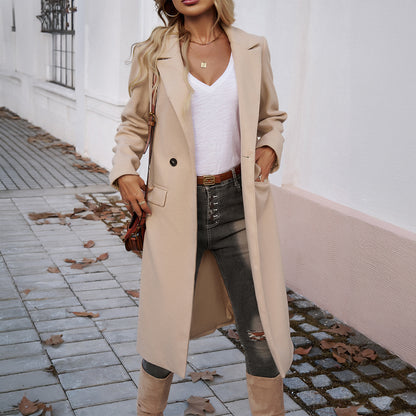 Ella manteau gris foncé vue face