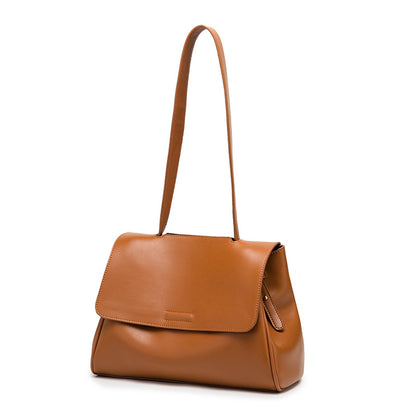 Sac bandoulière cuir huilé café