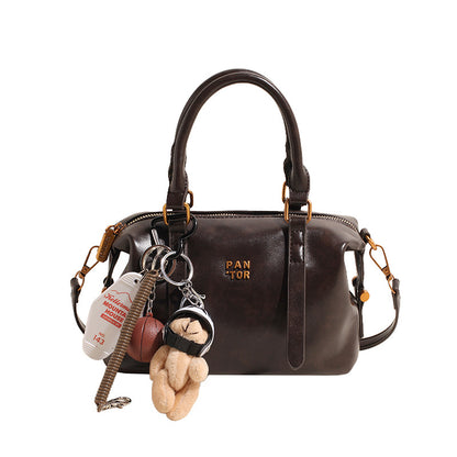 Sac bowling marron clair