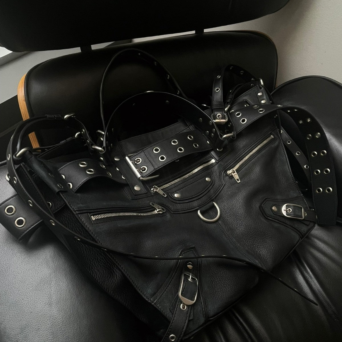 Luna vue intérieure doublure cuir