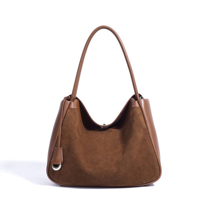 Tote cuir mat bleu vachette