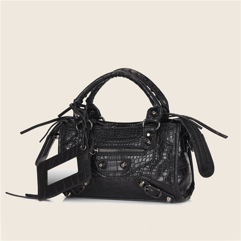 Sac bandoulière noir femme city bag classic intemporel simple compact