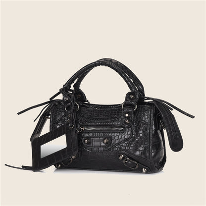 Sac bandoulière noir femme city bag classic intemporel simple compact