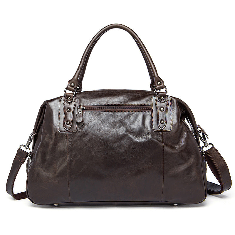 Sac voyage cuir café vachette