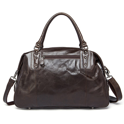 Sac voyage cuir café vachette