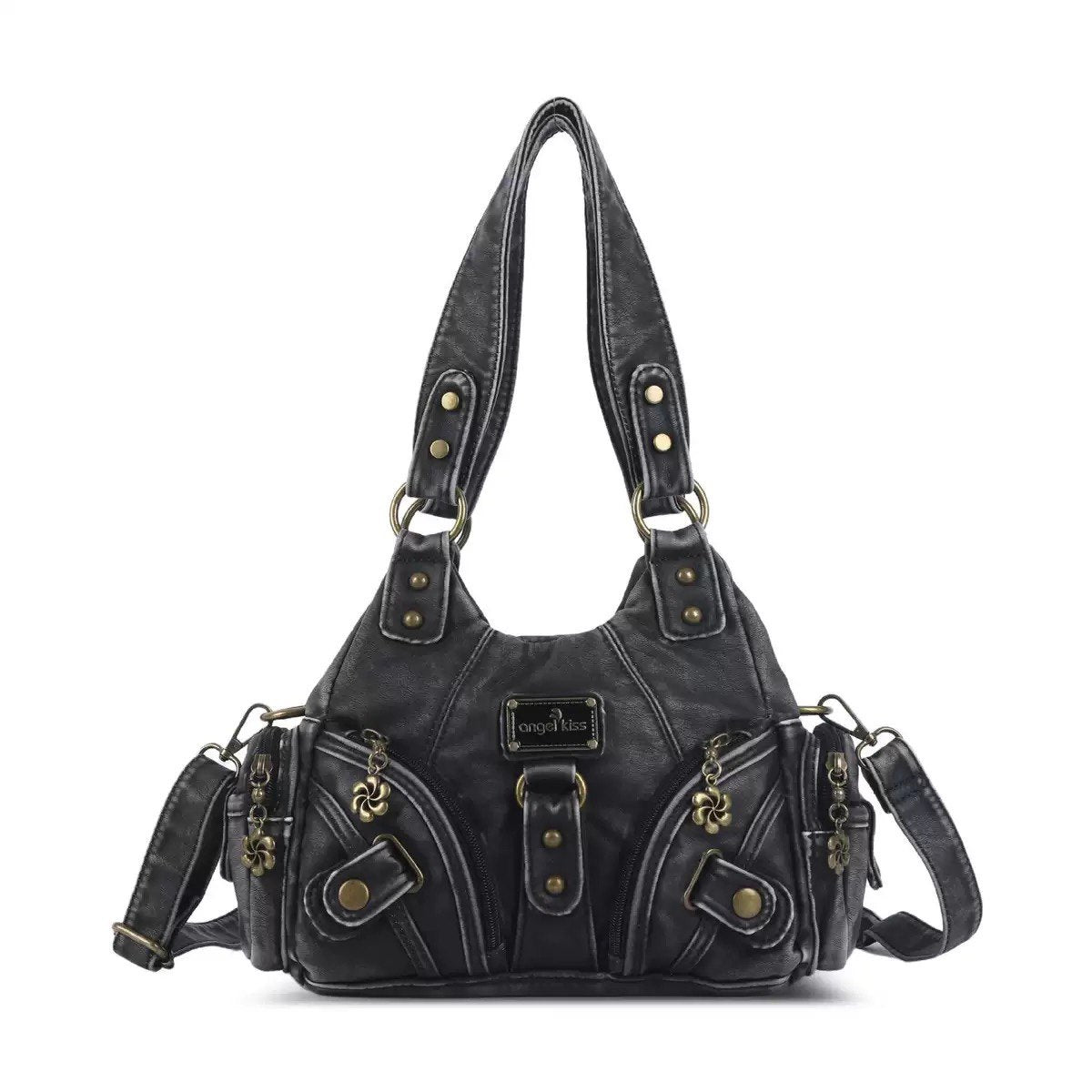 Sac léopard bronze antique