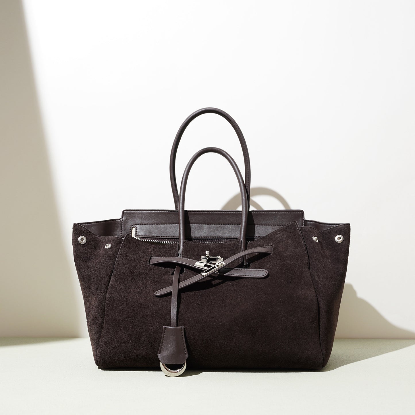Sac cuir rétro café