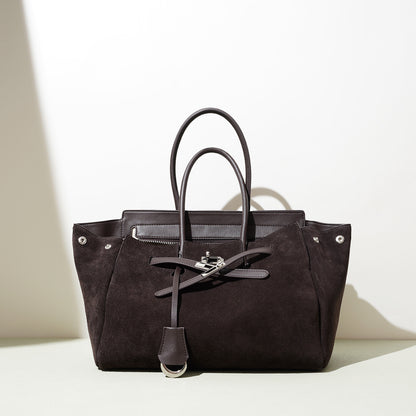 Sac cuir rétro café