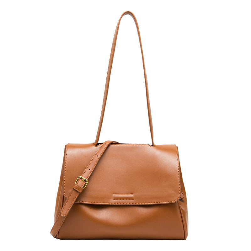 Sac bandoulière commuter cuir huilé noir